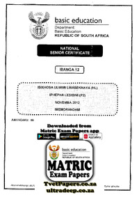 NSC 2012 IsiXhosa HL P2 Nov 2012 Memo.pdf